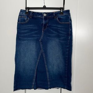 BE Girl Midi Jean Skirt-Size M
